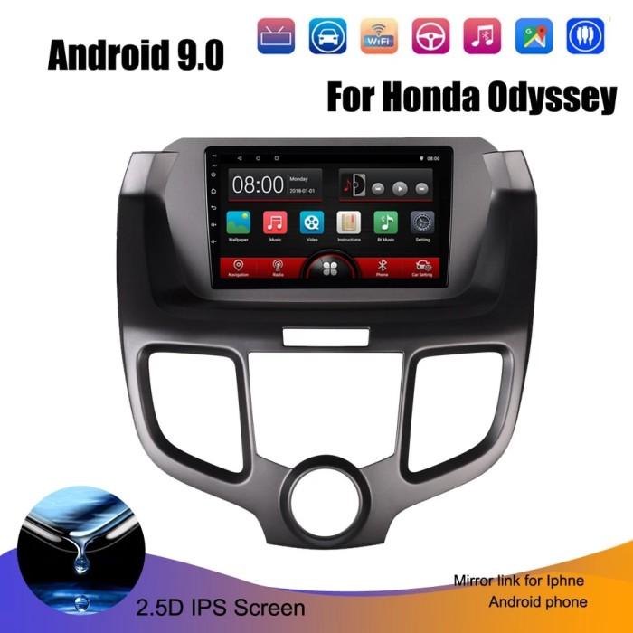 Head Unit Android 9.0 Honda Odyssey 2004+Frame Fit+Kabel Power Wifi Bt