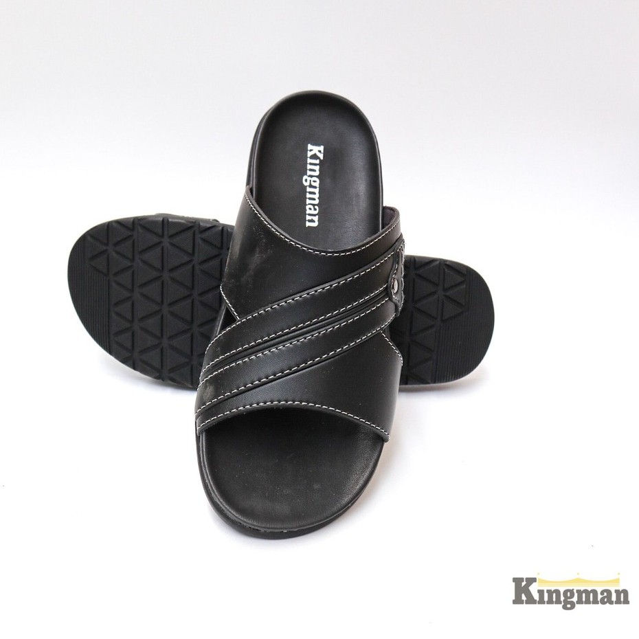 Kingman Sandal Pria Kekinian Dublin Premium Original Sandal Kulit Pria Kualitas Import - DN630
