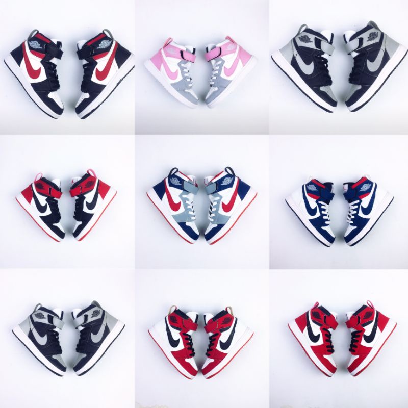 Sepatu Anak Nike Air Jordan Premium High Quality Nike Jordan Anak Laki Laki Perempuan Umur 1 2 3 4 5