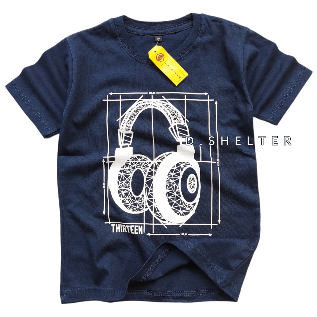 KAOS DISTRO ANAK THIRTEEN NAVY CODE 160/D.Shelter