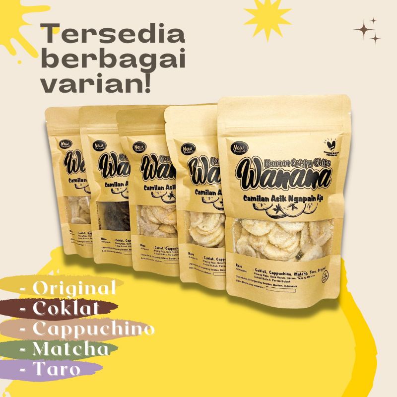 

Wanana Crispy Chips Keripik Pisang Original