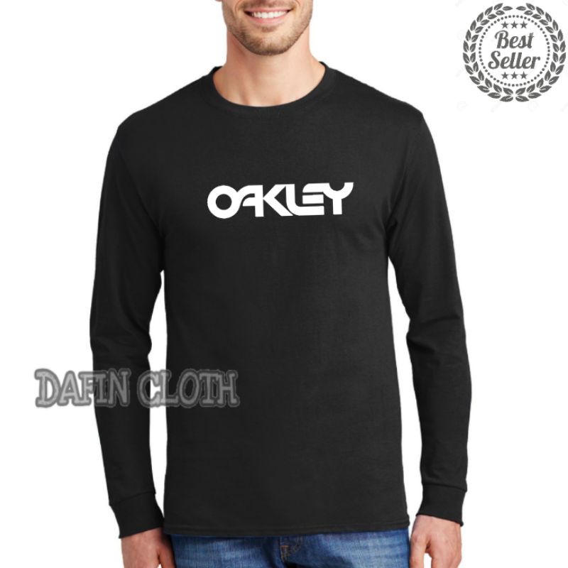 Tshirt Baju Kaos Pria Lengan Panjang Oakley Sport