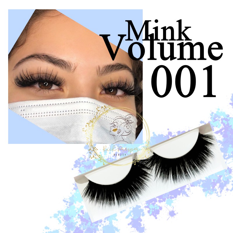 SL19 - Mink Tebal 001 Volume -  Xanadu Plethora - Bulu Mata Palsu Atas - Strip Lash - Faux Mink 3D