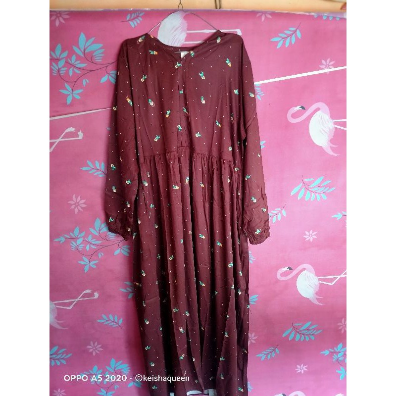 prelove atelier angelina SARAH DRESS CACTUS MAROON
