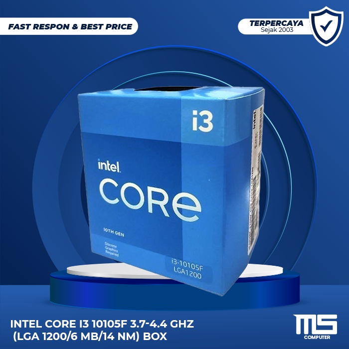 Jual Intel Core i3 10105F 3.6Ghz Up To 4.3Ghz | Shopee Indonesia