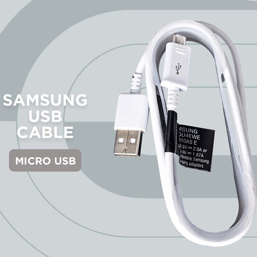 Cable Data White-Black Type A Micro USB Samsung Alpha Mega 5,8 6,3 Mega 2 Grand-Prime Grand-Neo Grand-2/1 Note 1 2 3 4 5 S1 S2 S3 S4 S5 S5-Mini S6 S6 EDGE+ S7-Flat S7Edge Kabel Data Warna Putih-Hitam ORI USB Original Galaxy Adapter Charger Plus 5.8 6.3