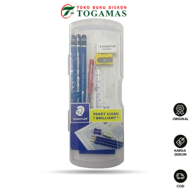

READY !! PAKET UJIAN BRILLIANT NEW PP PLASTIC BOX STAEDTLER
