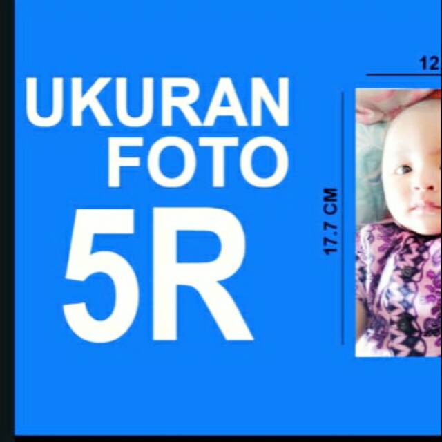 Cetak polaroid ukuran 5R