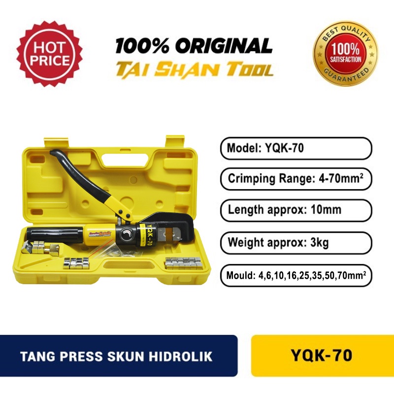 Tang Crimping Tool 70mm Taishan YQK 70 Tang Press Skun Hidrolik
