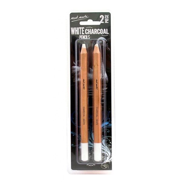 

Mont Marte White Charcoal Pencils Large Hexagonal 2pcs