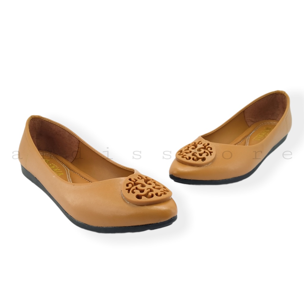Sepatu Flat Shoes Wanita Andis AN 29 Kulit Sintetis Anti Licin