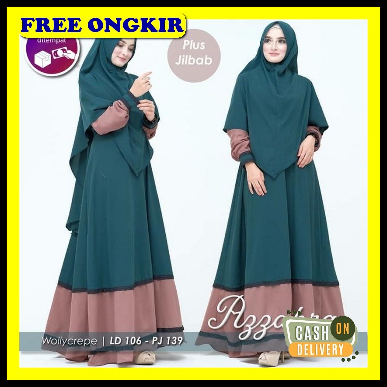 Gamis Wanita Terbaru 2023 Gsmis Lebaran Sarii Buju Muslim Wanita Sari  Gamis Dress Terbaru Azzahra