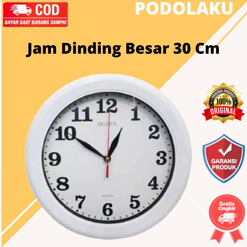 Jam Dinding Besar 30 Cm Terlaris - podolakushop