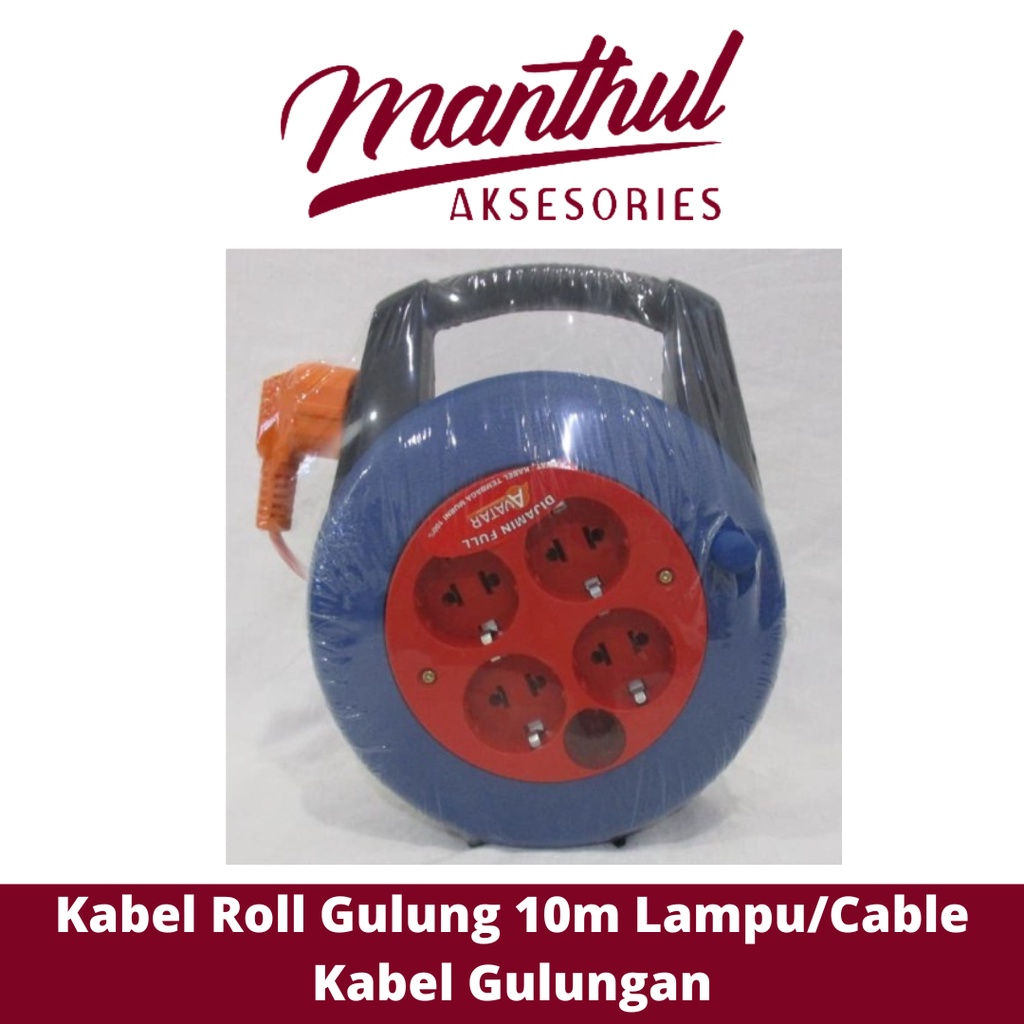 Kabel Roll Gulung 10m Lampu /Cable Kabel Gulungan Tembaga Murni