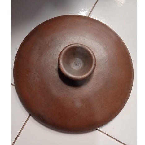 Tutup Kuali Tanah Liat 20cm| Tutup Panci Tanah Liat | Tutup Tanah Liat