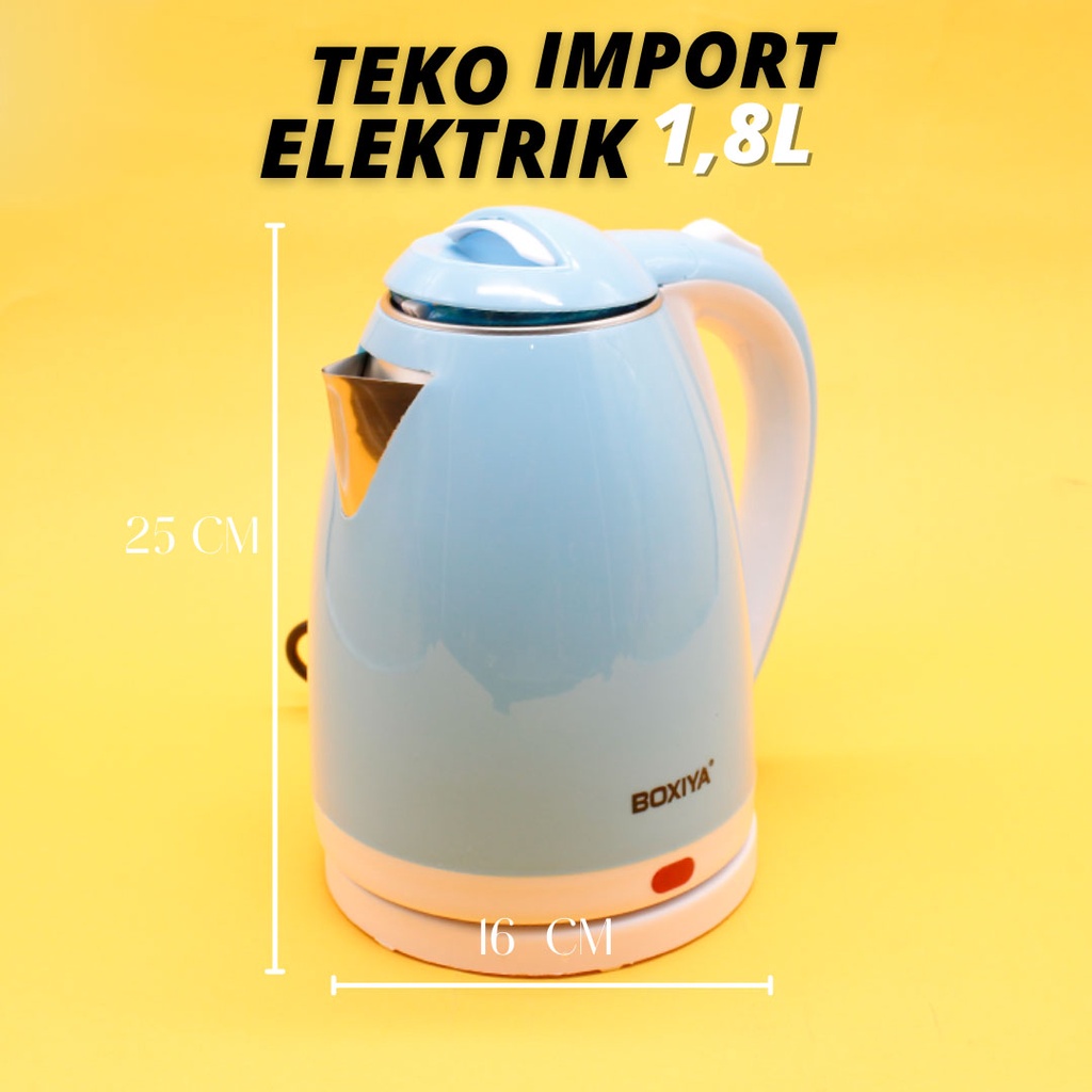 Yongpack - Teko Listrik Pemanas Air 1800ml / 1800ml - Electric Kettle Pemanas Air 1,8 Liter - Daya L