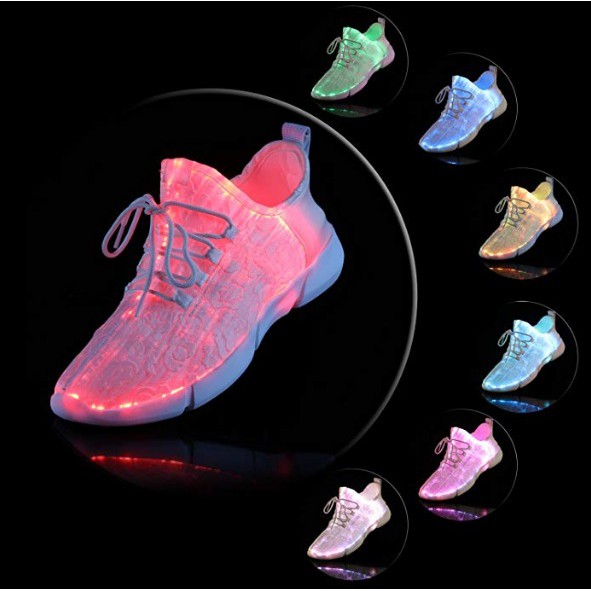 Fiber Optic Led Shoes Usb Charging Light Up Shoes Dancing Sneakers For Women Eu36 39 Shopee Indonesia