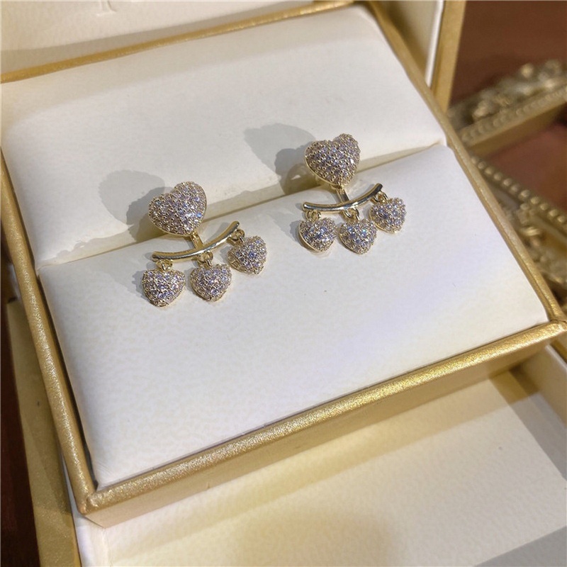 Anting Stud 925 Silver Needle Bentuk Kupu-Kupu Aksen Mutiara Bahan Zirkon Warna Hitam Untuk Wanita