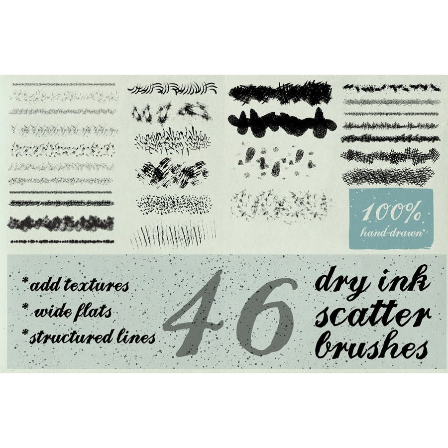 Dry Ink Brushes For Illustrator Vol 2