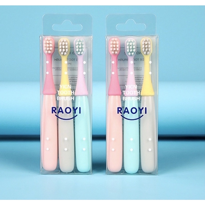 BB-041 Sikat Gigi Bayi Anak 1 set isi 3 pcs Sikat Gigi Silikon / Finger Tooth Brush