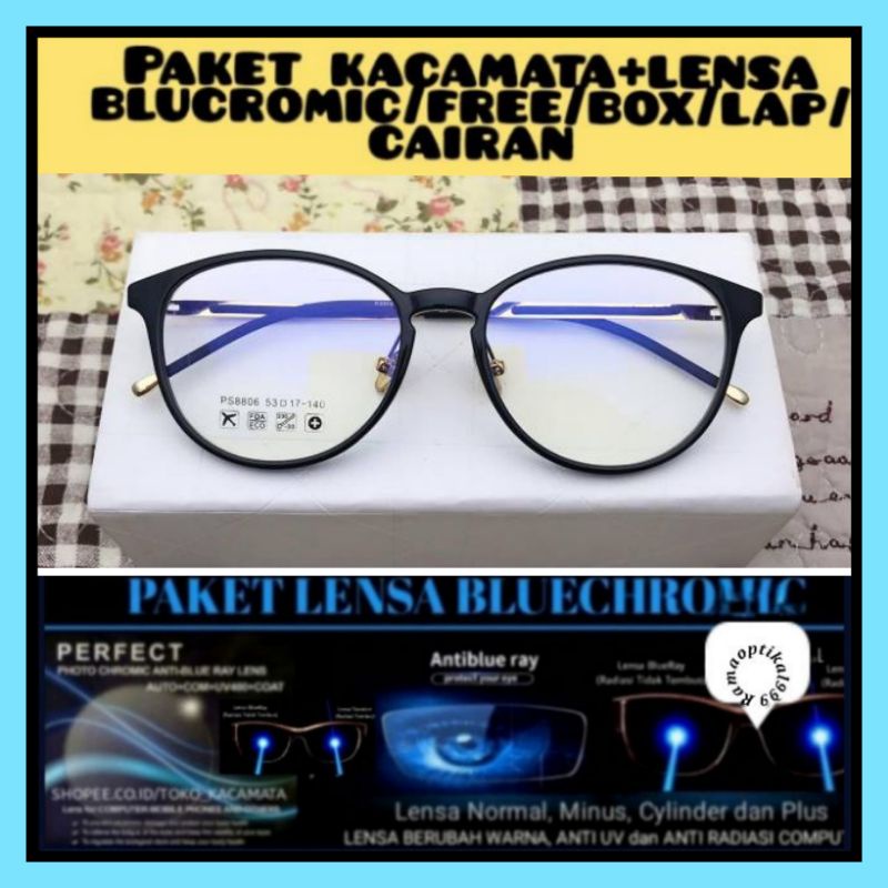 Kacamata minus / kacamata antiradiasi / kacamata trendi / kacamata plus silinder /