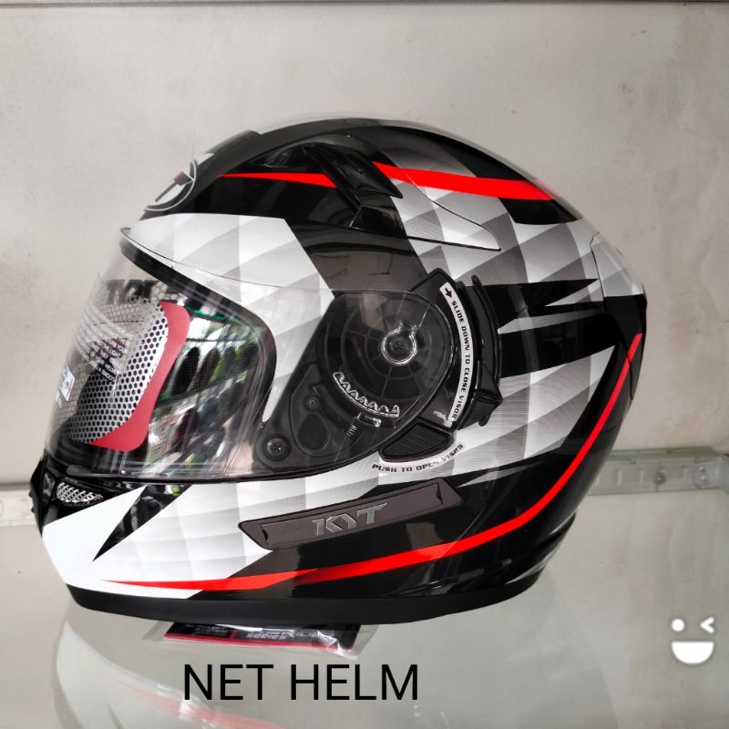 KYT K2 RIDER DIAMOND BLACK/WHITE ORIGINAL KYT K2 RIDER