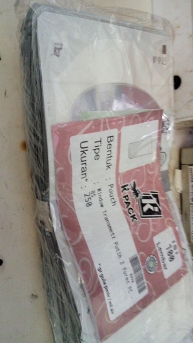 Standing Pouch Window Transmetz 13x20cm, 250gr, Putih, Termurah!