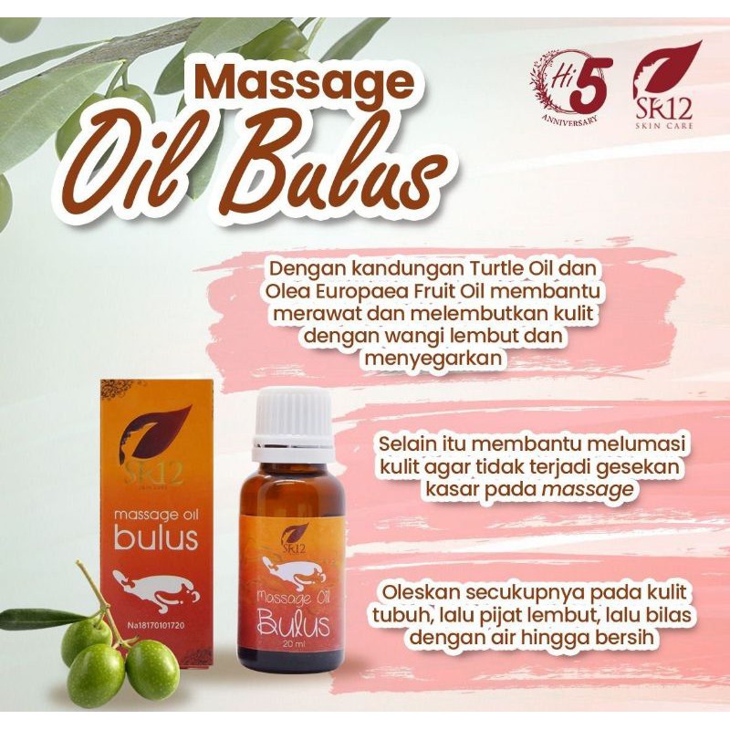 SR12 Massage Oil Minyak Bulus Original BPOM Asli Halal