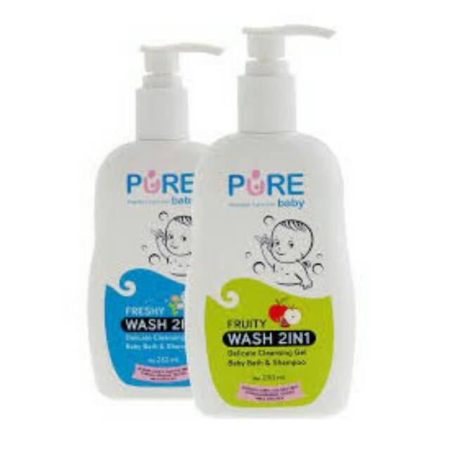 PURE BABY MURAH BABY WASH FRESHY &amp; FRUITY 230ML / 450ML PUREBABY PUMP REFILL SABUN CAIR MANDI ANAK