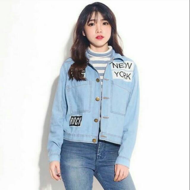 Jaket Jeans Wanita Crop Series All Size