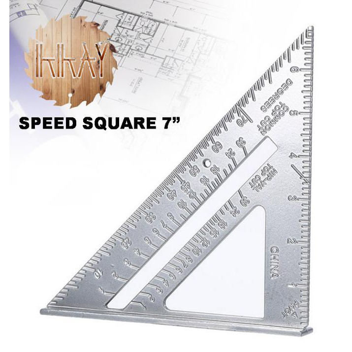 

❈ Speed Square 7 Inch Alumunium Penggaris Segitiga Siku 7 Inch ⋆