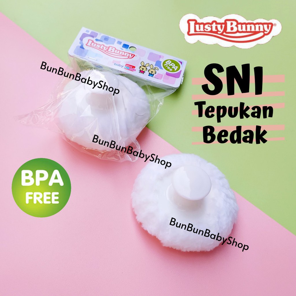 SNI Tepukan Bedak Bayi Spon Cepuk Bedak Tabur Rembug Bedak Puff Perlengkapan Mandi Baby Anak
