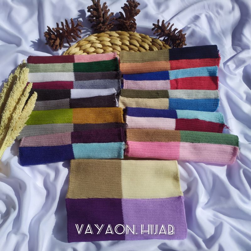 Bandana inner ciput rajut 4 &amp; 2 warna dalaman hijab Termurah vayaon hijab