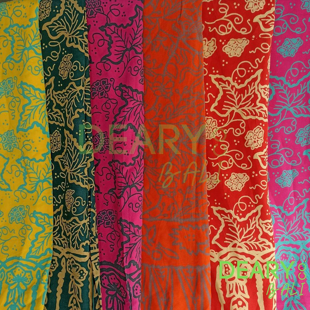 Kain Pantai Bali Lebih Tebal BatikStamp Bahan Rayon Bali | Deary Co Bali