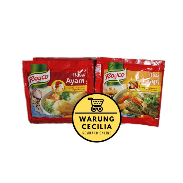 

Royco Penyedap Rasa Ayam atau Sapi 1 renceng 12 saset