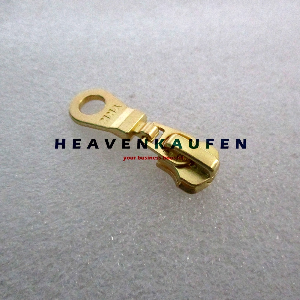 Kepala Resleting Zipper Head YKK Type Gigi Besi No 5 Warna Gold Emas Kode B