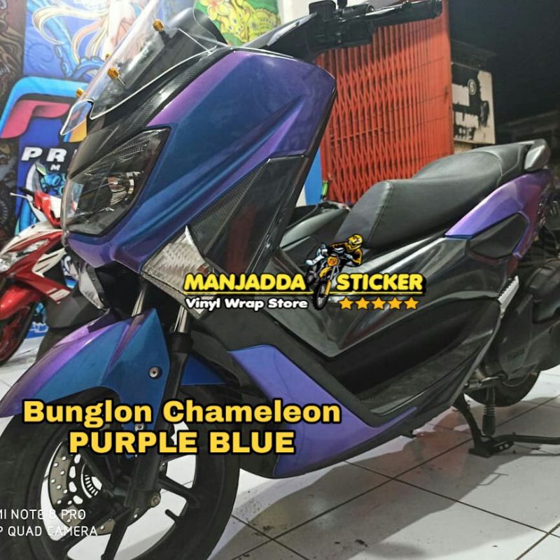 Skotlet Bunglon Stiker Motor Kualitas Premium Bahan Tebal Lentur Mudah Dipasang