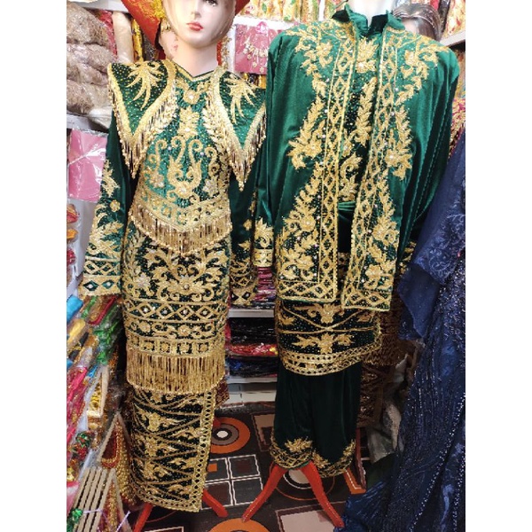 baju penganten Padang full Payet.