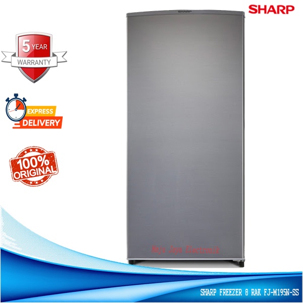 Freezer SHARP FJ-M195N-SS Low Watt Stand Freezer 8 Rak