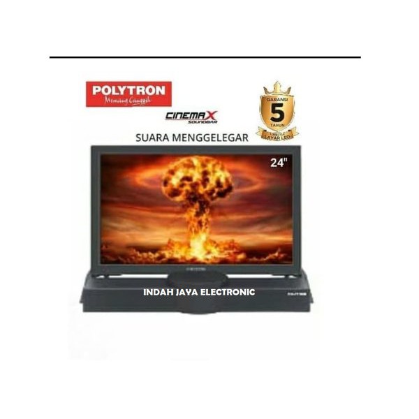 Solusi TV LED POLYTRON 24B8550 24 INCH CINEMAX SOUNDBAR Berkualitas