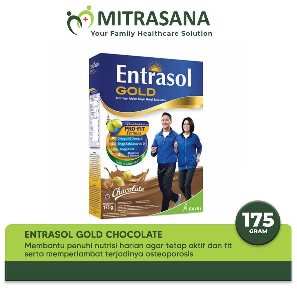 

Entrasol Gold Coklat - 175 Gram - Membantu Merawat Kesehatan Tulang Dan Mencegah Osteoporosis