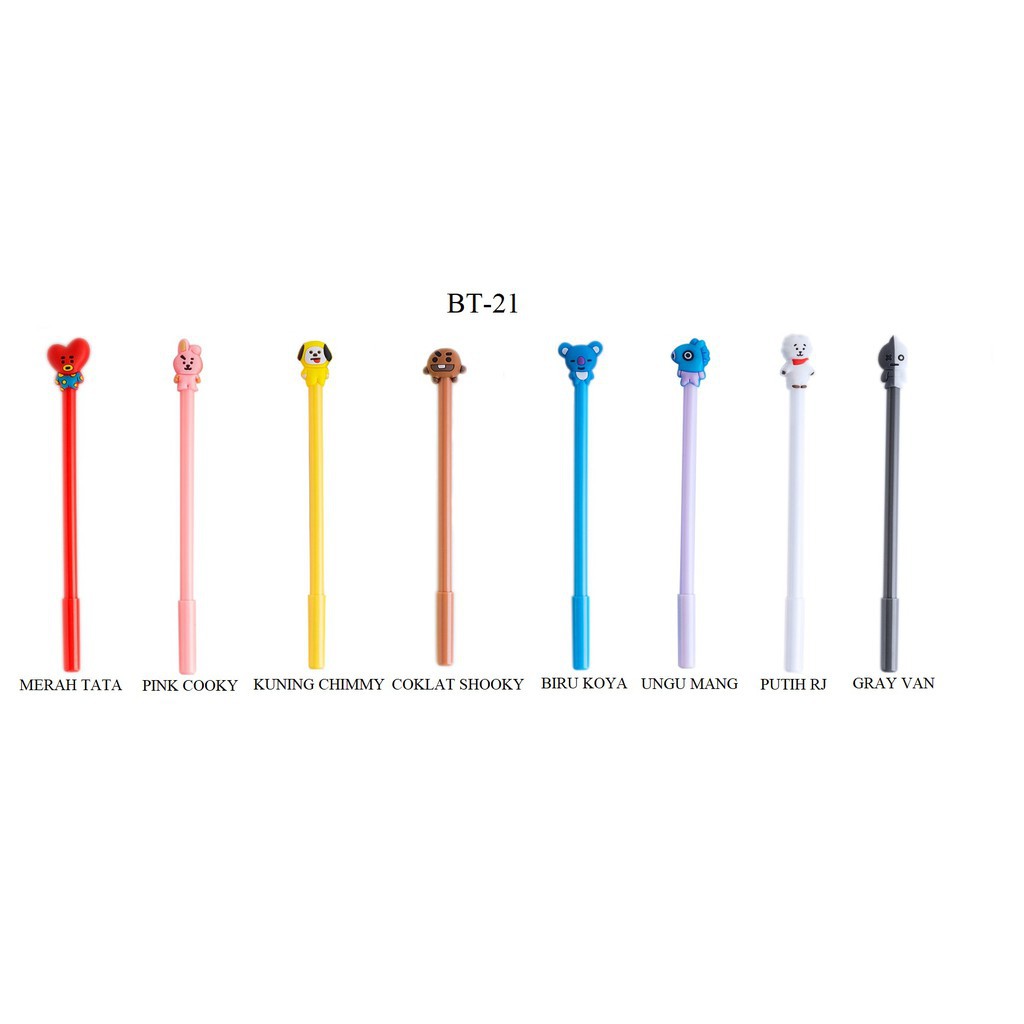 

LB PENA CUTE BLACK INK GEL PEN CARTOON BALLPOINT SCHOOL STATIONERY PENA IMPORT