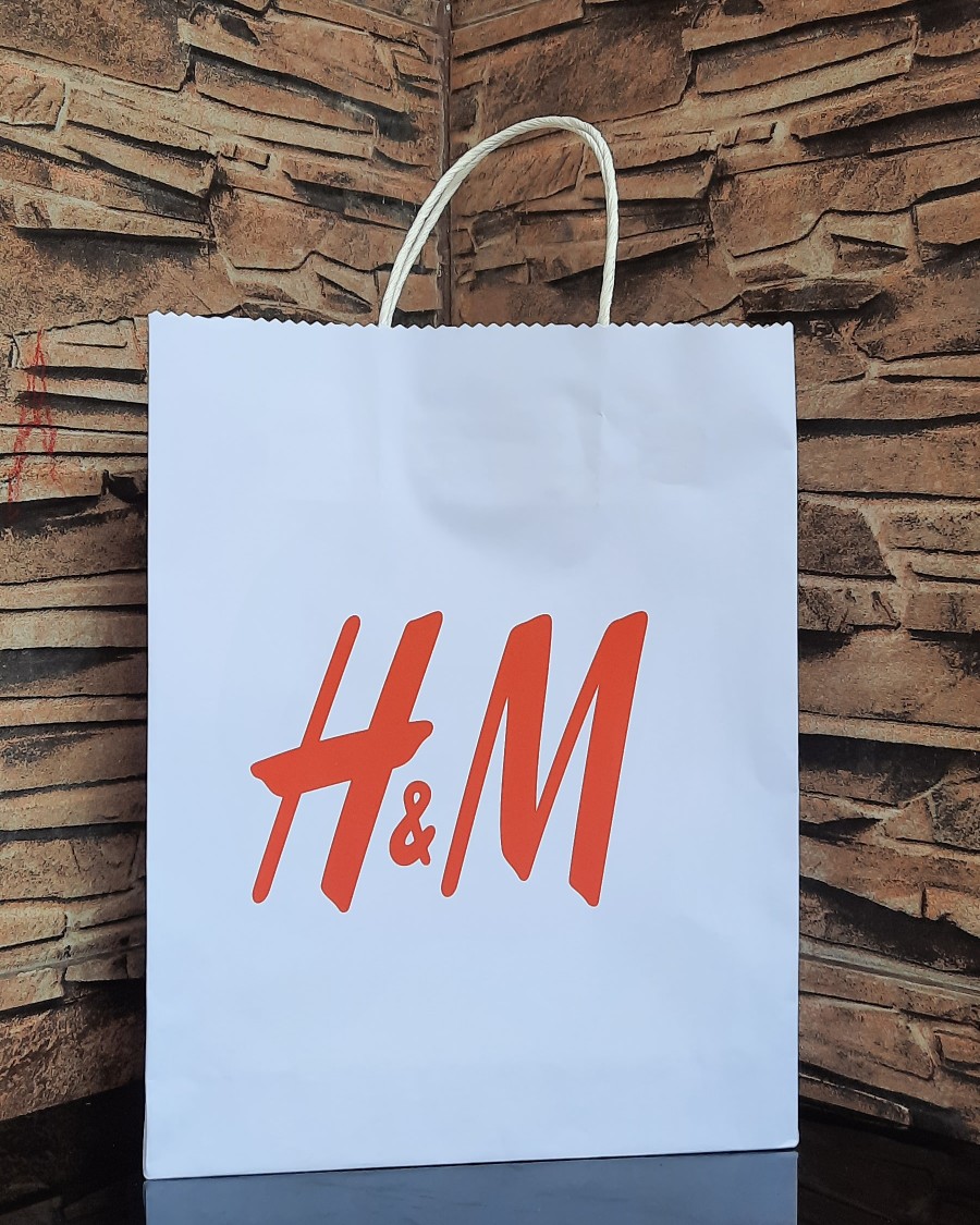Paperbag Twisted Handle 200set / Tali Kepang Kertas / Kraft Kertas Putih /tali Kantong / Tali Kertas