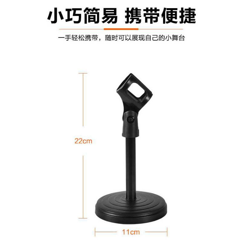 Stand Mikrofon Desktop Disc Microphone Holder 360 Degree