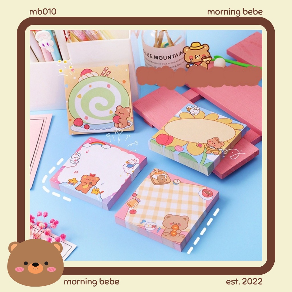 

MB010 STICKY NOTE BEAR / STICKY NOTE TEMA BERUANG / STICKY NOTE TEMA BERUANG KUE / MEMO TEMPEL LUCU / MEMO TEMPEL KARAKTER BERUANG / MEMO TEMPEL KANTOR / MEMO PAD MURAH / MEMO PAD UNIK / STICKY NOTES IMPORT