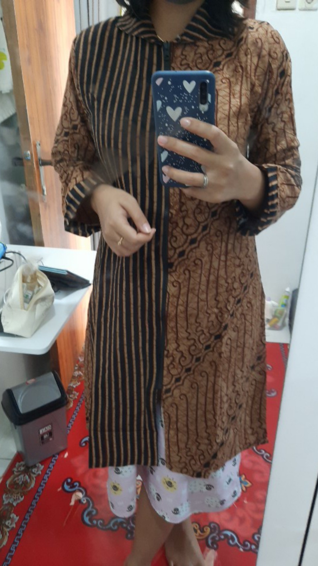 Terlaris Serut Genes Jelita Tunic Navbor Yelbor Whitbor Creambor Tunik Batik Modern Hrb030 Dolbi Dob