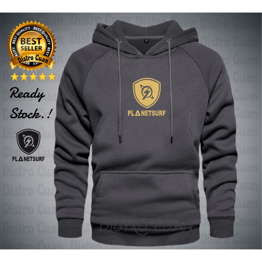 DISTRO CUAN  Sweater Hoodie Planet Surf Quality Gold Emas Premium Hoodie Pria Wanita Distro
