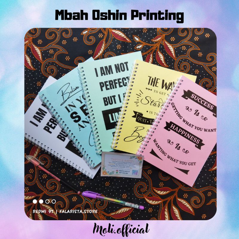 

(Garis) Notebook Spiral A5 Cover Pastel Garis Motivasi Edition