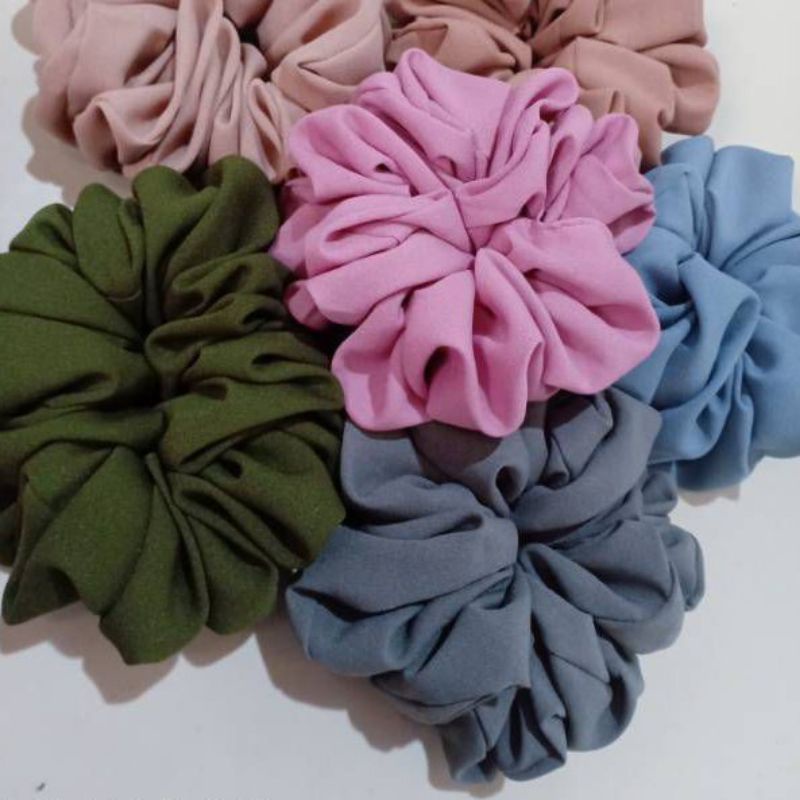 Hijab Alea Instan Hijab Bergo Sport Olahraga Size L Jersey Premium-Ikat Rambut motif