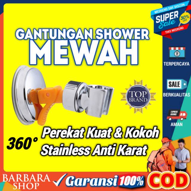 Gantungan Shower Tempel Dinding / Holder Dudukan Shower Suction Cup